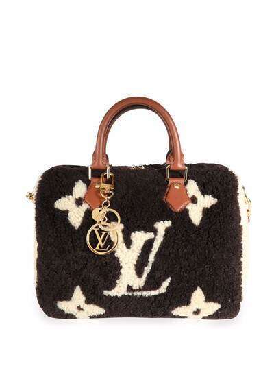 Louis Vuitton сумка Giant Teddy Fleece Speedy Bandoulière 25 pre-owned