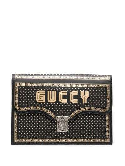 Gucci Pre-Owned клатч Guccy 2018-го года из коллаборации с Dapper Dan