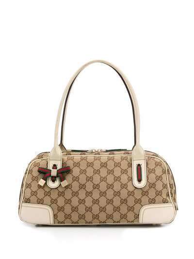 Gucci Pre-Owned жаккардовая сумка с логотипом GG