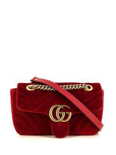 Gucci Pre-Owned мини-сумка на плечо GG Marmont