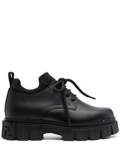 Fendi force lugged plain toe Oxford shoes