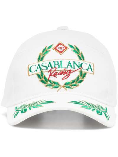 Casablanca бейсболка Racing с вышитым логотипом