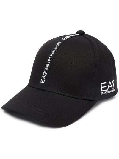 Ea7 Emporio Armani logo-tape baseball cap