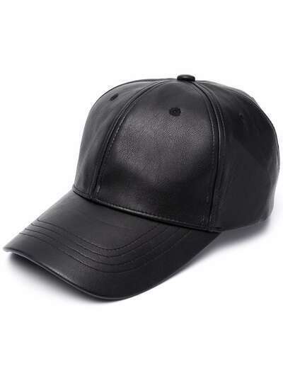 STAND STUDIO faux leather cap