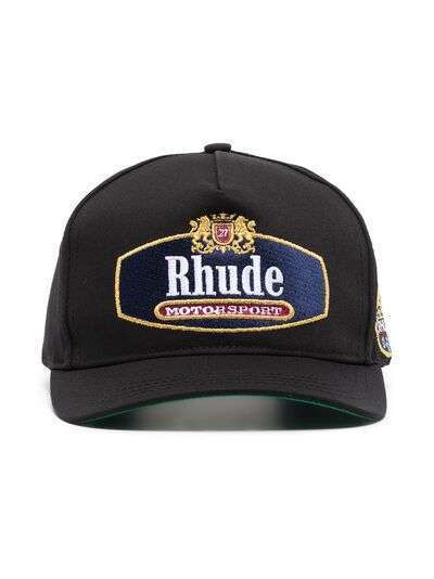 Rhude бейсболка Racing Crest с вышитым логотипом