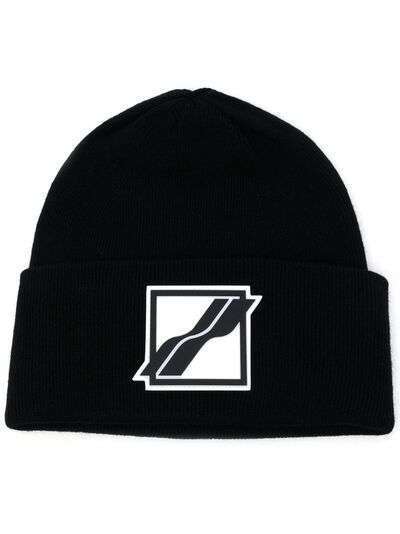 We11done шапка бини с нашивкой-логотипом