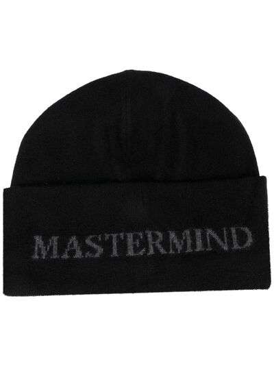 Mastermind World шапка бини вязки интарсия с логотипом