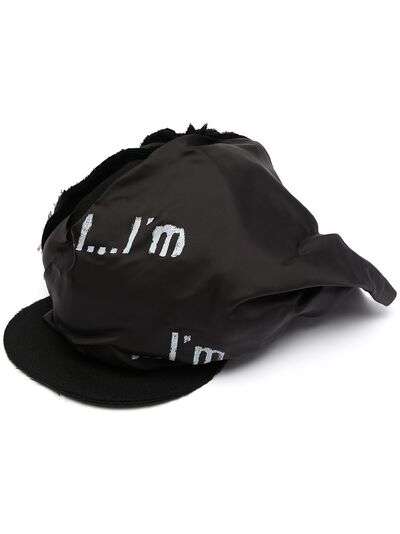 Yohji Yamamoto шерстяная кепка с надписью