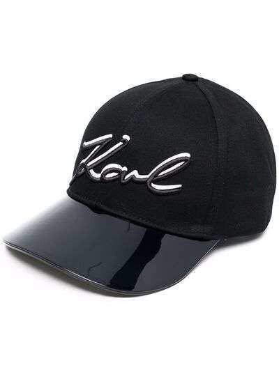 Karl Lagerfeld кепка Signature с вышитым логотипом