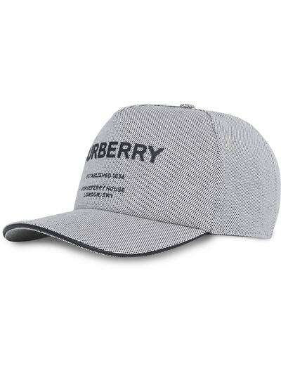 Burberry шестипанельная кепка с логотипом