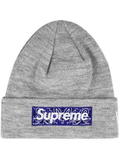 Supreme шапка бини x New Era Bandana Box Logo