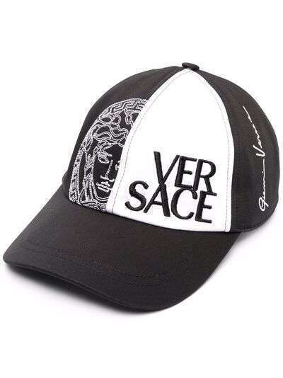 Versace кепка с вышитым логотипом Medusa