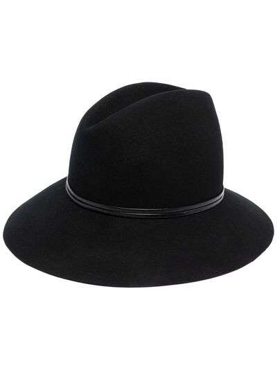 Patrizia Pepe шерстяная шляпа-федора с логотипом