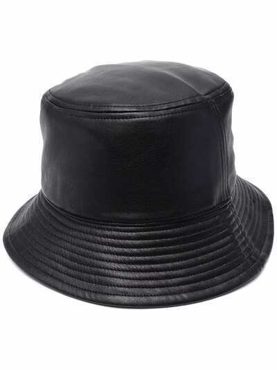 STAND STUDIO faux leather bucket hat