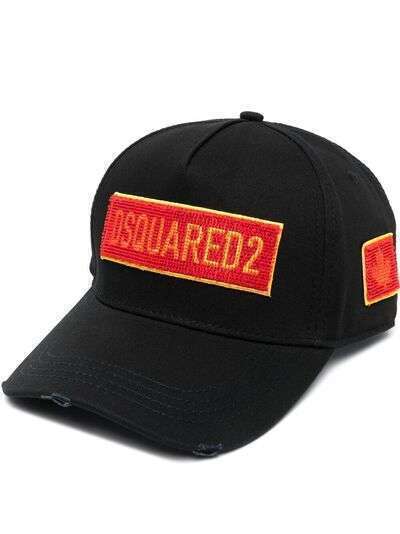 Dsquared2 шестипанельная кепка с вышитым логотипом