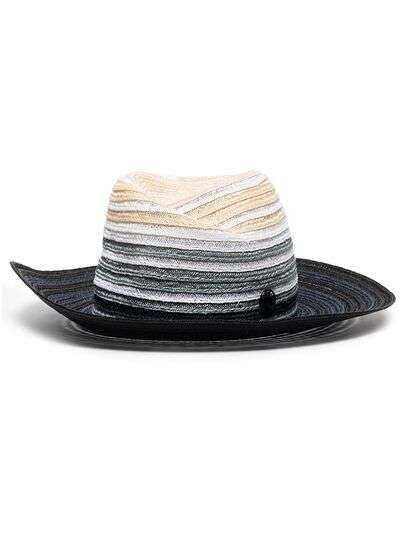 Maison Michel шляпа-федора с эффектом градиента