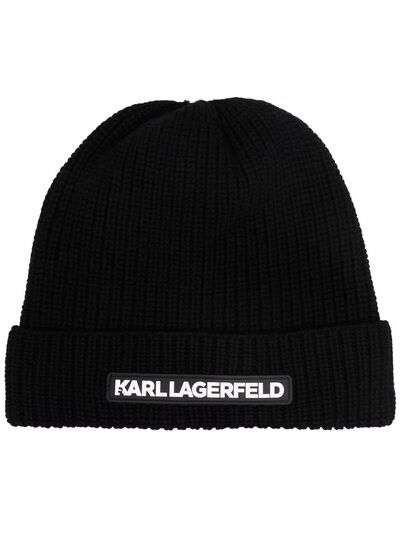 Karl Lagerfeld шапка бини Essential с логотипом