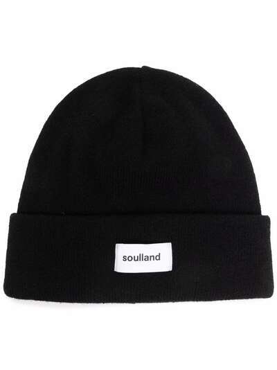 Soulland шапка бини Villy с нашивкой-логотипом