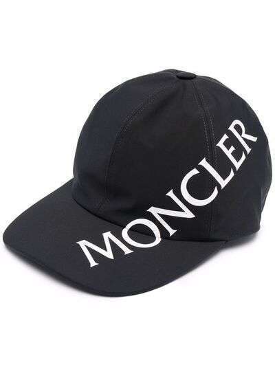Moncler diagonal logo-print baseball cap