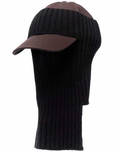 Givenchy кепка с вязаной вставкой