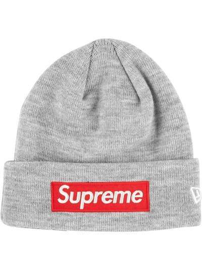 Supreme шапка бини New Era с логотипом