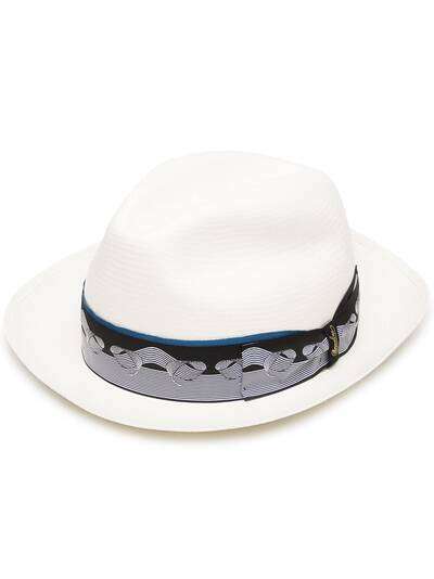 Borsalino соломенная шляпа с полями