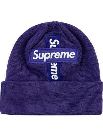 Supreme шапка бини New Era Cross Box Logo