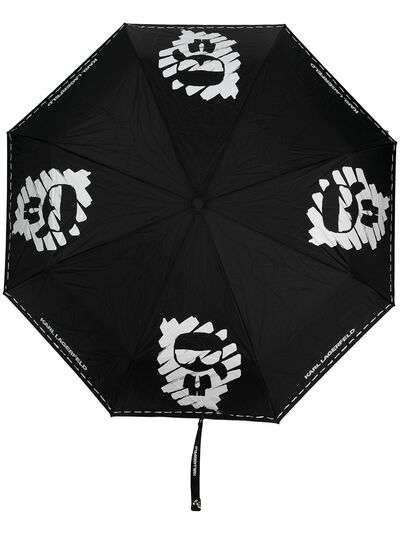 Karl Lagerfeld зонт K/Ikonik с принтом граффити