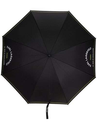 Karl Lagerfeld зонт с нашивкой-логотипом