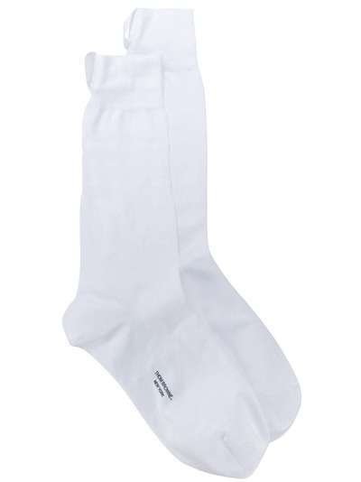 Thom Browne logo print socks