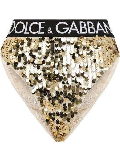 Dolce & Gabbana трусы-брифы с пайетками