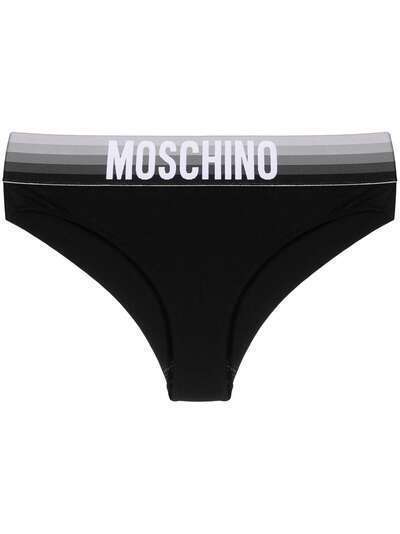 Moschino трусы-брифы с логотипом на поясе