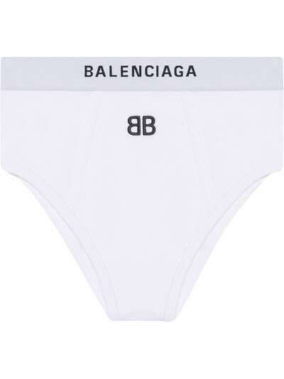 Balenciaga трусы-брифы с вышитым логотипом