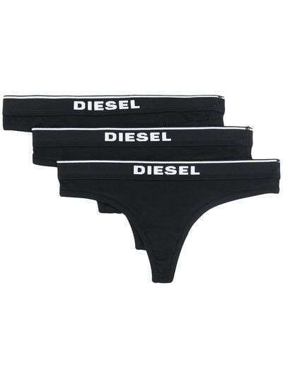 Diesel комплект из трех трусов-стрингов