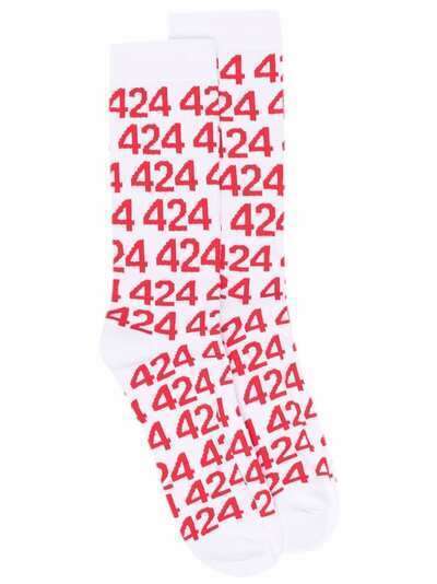 424 носки с принтом Numbers