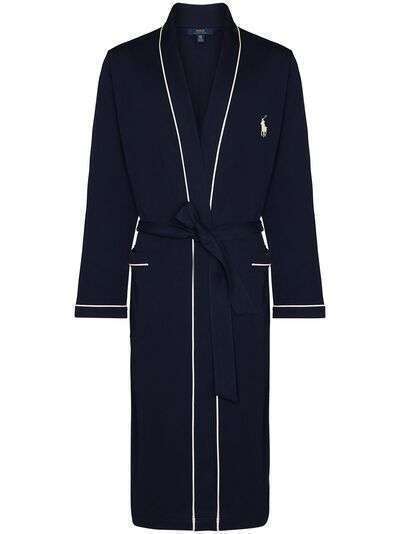 Polo Ralph Lauren халат с поясом и вышитым логотипом