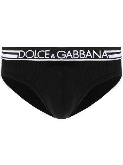 Dolce & Gabbana трусы-брифы с логотипом на поясе