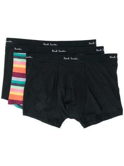 PAUL SMITH plain and striped boxer 3 pack