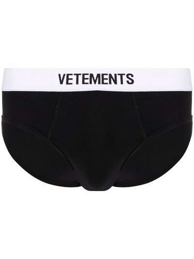 VETEMENTS трусы-брифы с логотипом