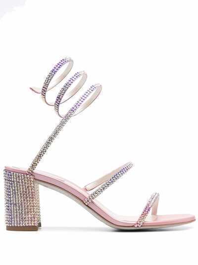 René Caovilla Cleo crystal-wrap sandals