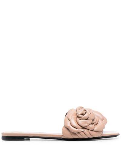 Valentino Garavani сандалии с цветочной аппликацией