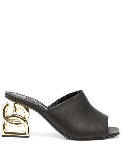 Dolce & Gabbana logo-heel open-toe sandals