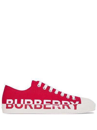 Burberry кеды с логотипом