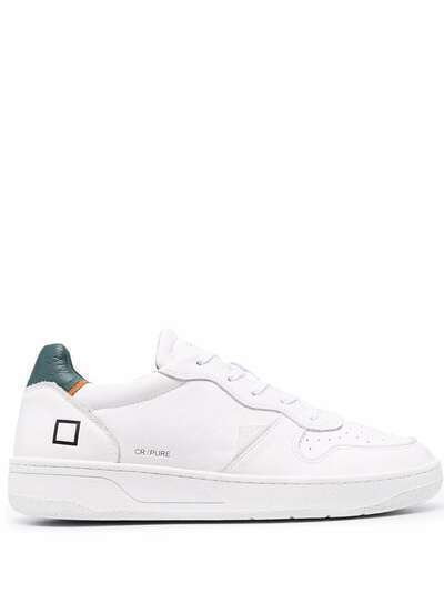 D.A.T.E. leather low-top trainers