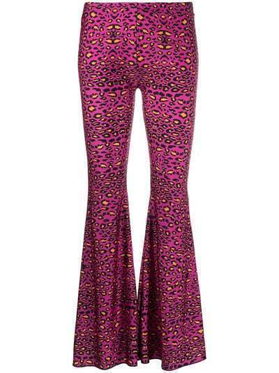 Barbara Bologna расклешенные брюки с леопардовым принтом