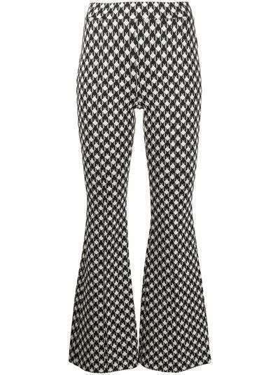 Rosetta Getty расклешенные брюки с геометричным принтом