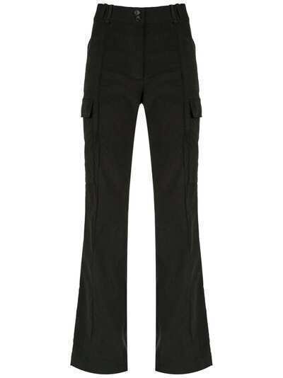 Gloria Coelho flared cargo trousers