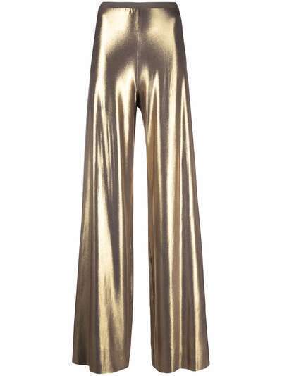 Rick Owens Lilies metallic wide-leg trousers
