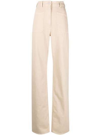 Lemaire high-waisted patch pocket trousers