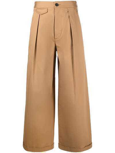 Dsquared2 wide-leg cotton trousers